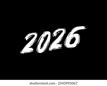 2026 Design Illustration, artistic, flat, simple, memorable and eye catching, can use for Calendar Design, Website, News, Content, Infographic or Graphic Design Element. Vector Illustration