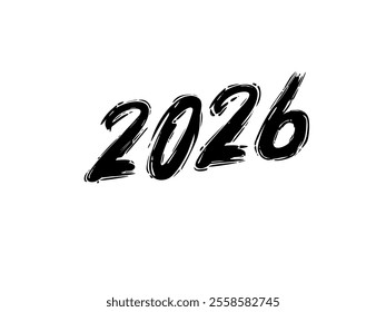 2026 Design Illustration, artistic, flat, simple, memorable and eye catching, can use for Calendar Design, Website, News, Content, Infographic or Graphic Design Element. Vector Illustration