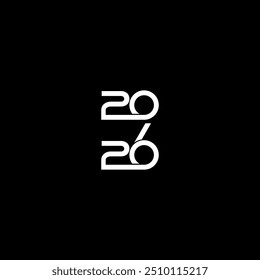 2026 Design Illustration, flat style, simple, memorable and eye catching, can use for Calendar Design, Website, News, Content, Infographic, Happy New Year, or Graphic Design Element. Vector 