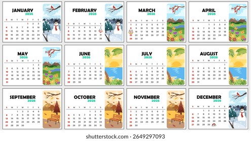 2026 Desk Calendar Ready to Print