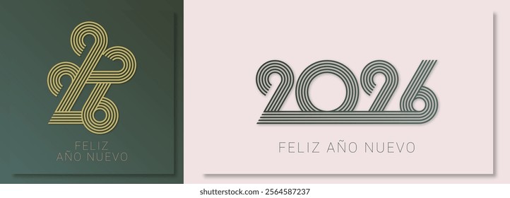 2026 - feliz año nuevo - Spanish happy new year