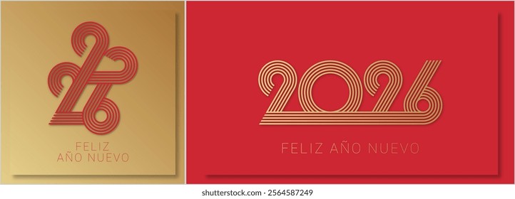 2026 - feliz año nuevo - Spanish happy new year