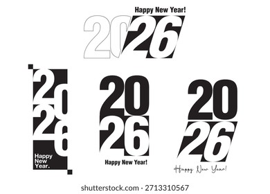 Diseño de la tarjeta de felicitación 2026, conveniente para las tarjetas de felicitación, la ropa y los folletos