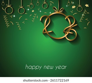 2026 Happy New Year background.