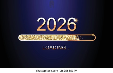 2026 Happy New Year Background Design. Greeting Card, Banner, Poster. Vector Illustration.