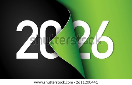 2026 Happy New Year Background Design. Greeting Card, Banner, Poster. Vector Illustration.