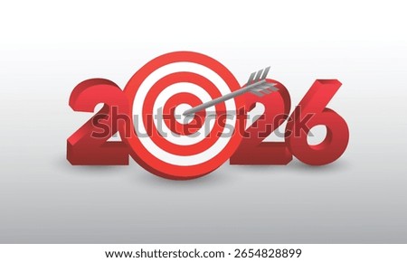 2026 Happy New Year Background Design. Greeting Card, Banner, Poster. Vector Illustration.