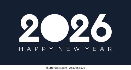 2026 Happy New Year design vector. trendy unique new year 2026 logo design template