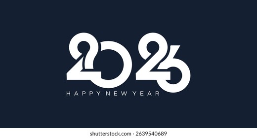 2026 Happy New Year design vector. trendy unique new year 2026 logo design template
