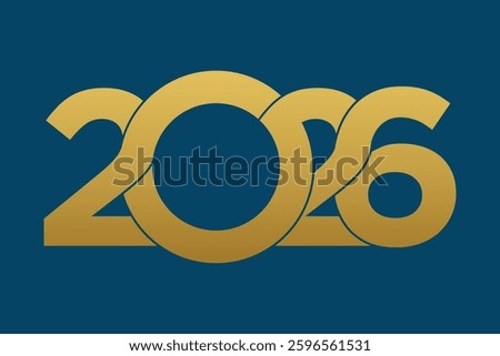2026 Happy New Year logo design vector illustration