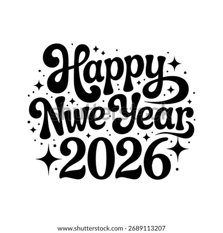 2026 Happy New Year' typography, 2026 New Year set, and the happy New Year 2026 number collection