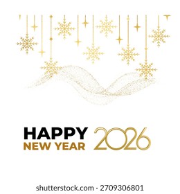 2026 Feliz Año Nuevo Diseño de Plantilla de Vector, Anuncio de fondo de arte abstracto, póster, calendario y tarjeta, conceptos coloridos Diseño de portada, 2026 Diseño de números y letras,