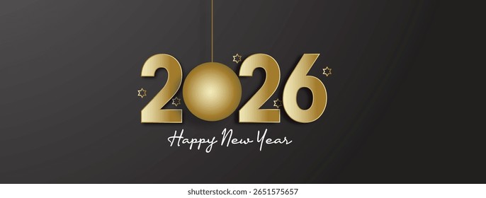 2026 Happy new year new years eve, celebration greeting card Banner, Poster, post design,Year 2026 in background