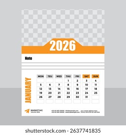 2026 January Calendar With "My son, if sinners entice you, do not consent.