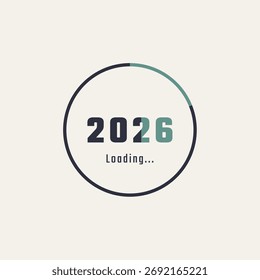 2026 Loading Circle Progress Design