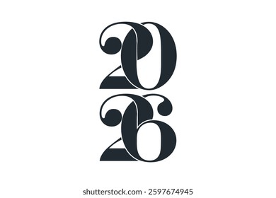2026 logo illustration abstract logo icon 2026 vector design