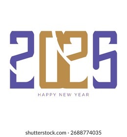2026 Neujahr Abstrakter Vektor