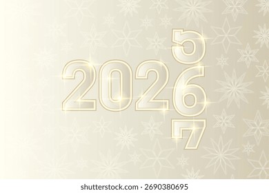 2026 New Year Light Background Illustration