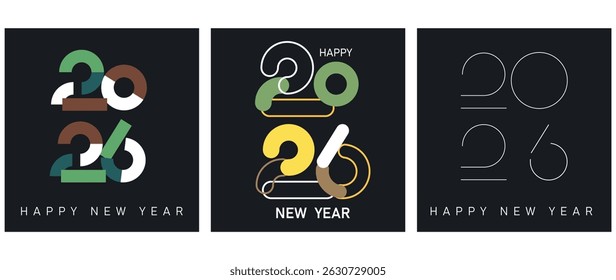 2026 new year logo.New business goal strategy concept. 2026 goal planning business concept	