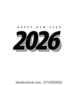 Imagen de Vector de logotipo de año nuevo 2026