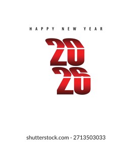 2026  new year logo vector image