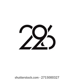 2026  new year logo vector image