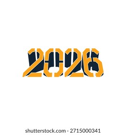 2026  new year logo vector image