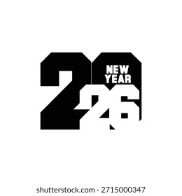 2026 imagem vetorial do logotipo do ano novo