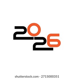 2026  new year logo vector image