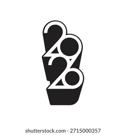 2026  new year logo vector image