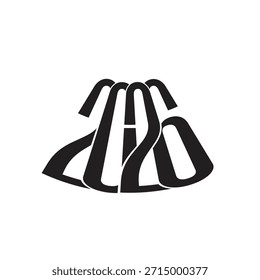Imagen de Vector de logotipo de año nuevo 2026