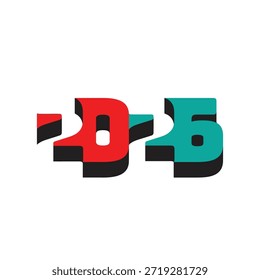 2026  new year logo vector image