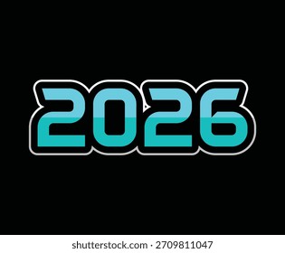 2026 New Year Template Set. colorful 2026 Modern Template
