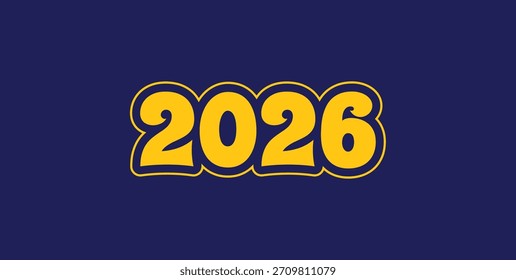 Conjunto de Plantilla de año Nuevo 2026. Plantilla moderna colorida 2026
