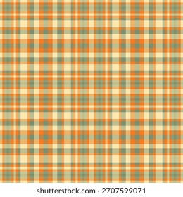 2026 nahtloses Tartan-Muster, Marke Vektor Check Textil. Weite Hintergrund Stoff karierte Textur in Pastellfarben und Mokassin-Farben Palette.