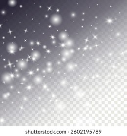 2026 Snowflakes Header Background. Christmas Vector Snow Banner. Xmas Border Design. Winter Elegant Isolated Flakes. Happy New Year Luxury Ornament. Snowy Holiday Poster. 