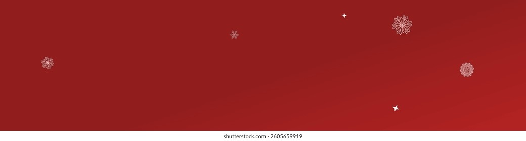 2026 Snowflakes Header Background. Christmas Vector Snow Banner. Xmas Border Design. Winter Elegant Isolated Flakes. Happy New Year Luxury Ornament. Snowy Holiday Poster. 
