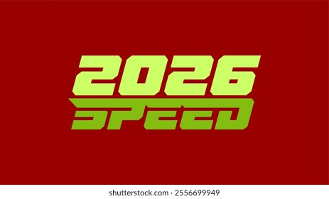2026 speed new year vector artworks