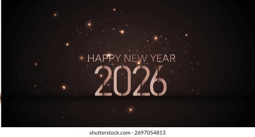 2026 Typography, Logo Design Collection , Modern New Year Greeting Templates, Creative 2026 Lettering Set , Abstract Holiday Symbols , Festive Vector Art