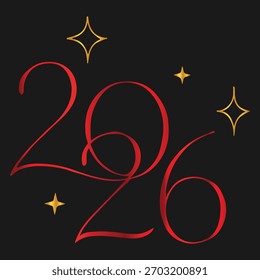 Arte vectorial e ilustración del logotipo de la tipografía 2026.