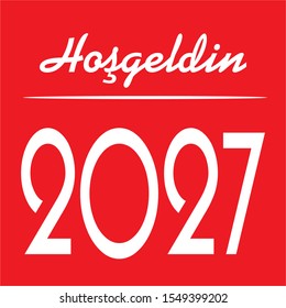 Hoşgeldin 2027, Welcome 2027 vector