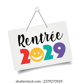 Rentrée 2029, Back to school 2029 in french