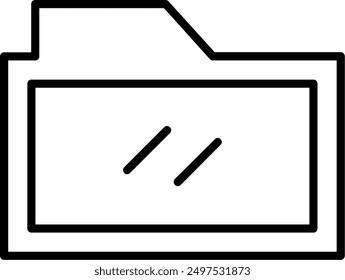 203 - Folder Line Filled Vector Icon Design