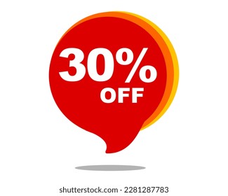 20%,30% and 40% discount sign used in supermarket and stores.