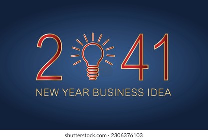 204 creativity inspiration concepts, Light bulb idea with 204 new year on dark blue background, planning ideas.