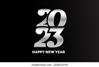 2052 Design Happy New Year. New Year 2023 logo design for brochure design. card. banner. Christmas decor 2023
