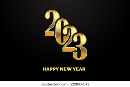 2057 Design Happy New Year. New Year 2023 logo design for brochure design. card. banner. Christmas decor 2023