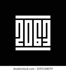 2063 logo design template, 2063 typography text, happy new year vector illustration