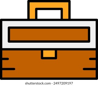 207 - Brifcase Flat Vector Icon Design