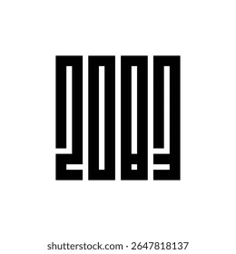 2083 logo design template, 2083 typography text, happy new year vector illustration